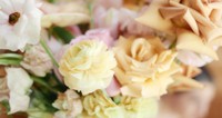 close up image of bride's wedding bouquet