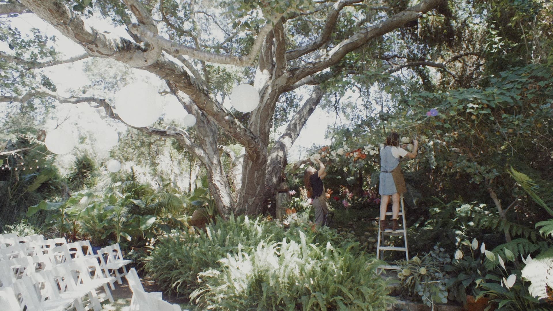 wedding day preparations underway at the holly farm