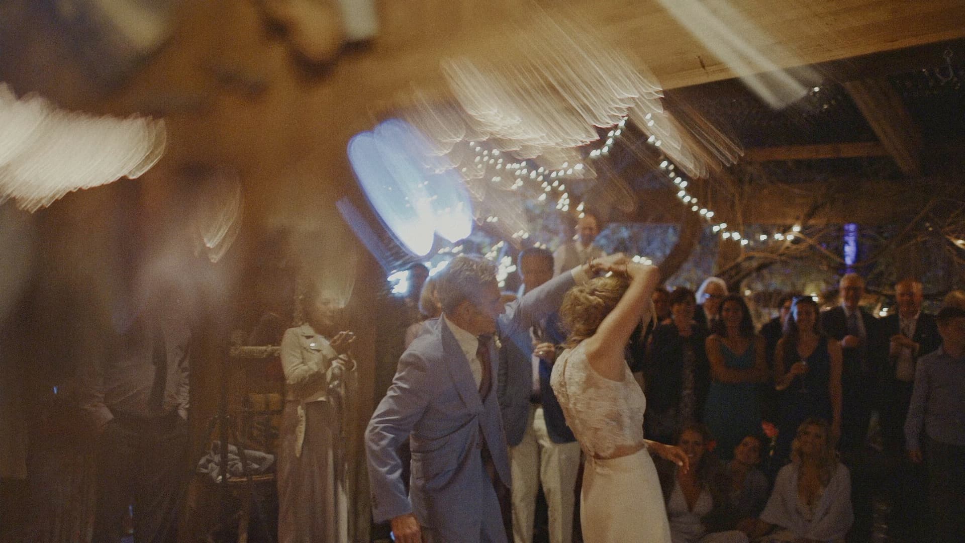 bride dancing with father during first dances